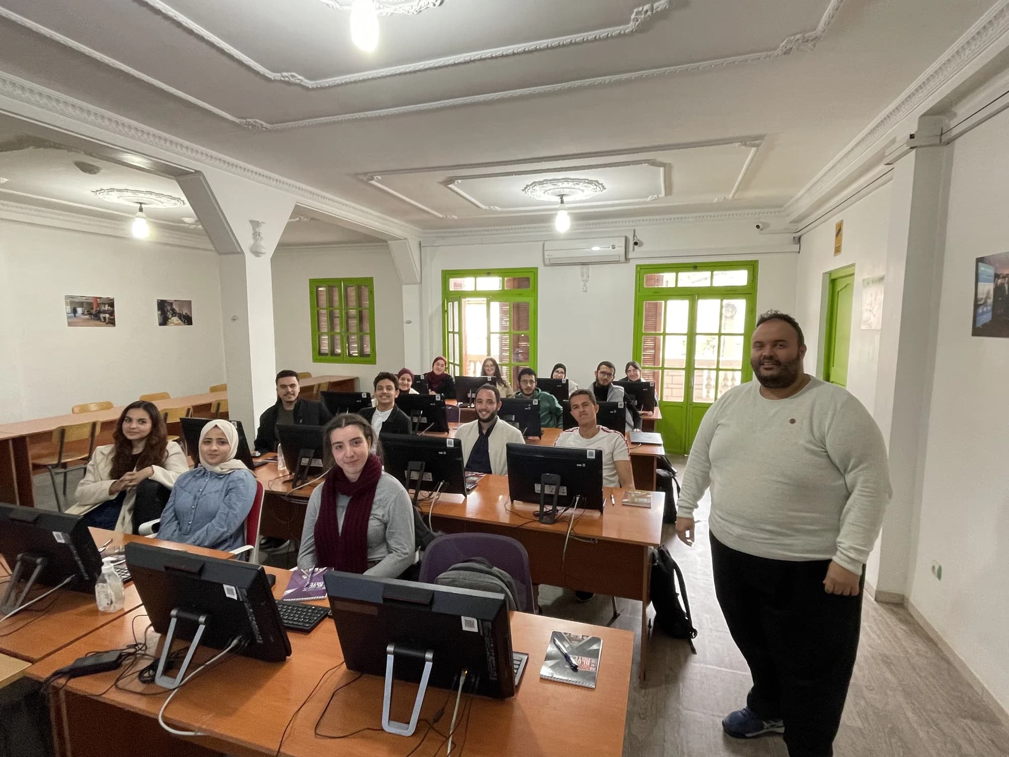 Participants at the AWS cloud training with Formini